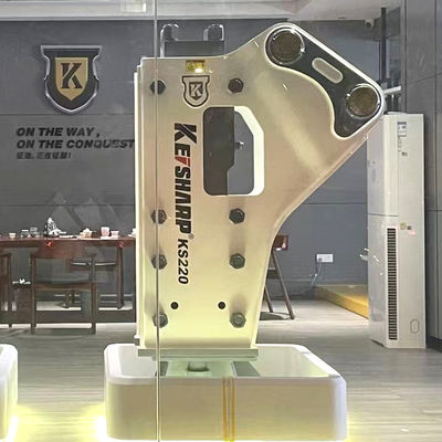 qualità  KS220 Side Type Hydraulic Breaker 140mm Chisel Diameter 400-550bpm for 20-27 Ton Excavator fabbrica