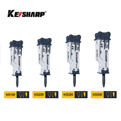 KS550 200 mm Chisel Box Type Excavator Hydraulic Breakers per le miniere / metallurgia