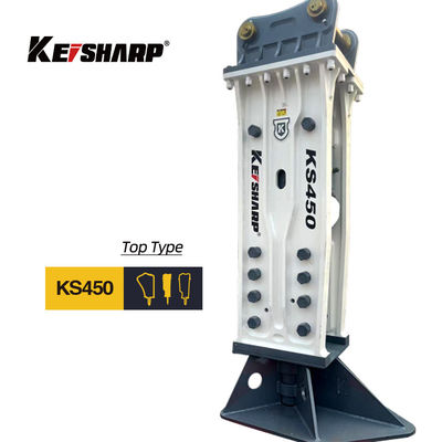 KS450 Top Type 190mm Chisel Excavator Hydraulic Rock Breaker per ferrovie / architettura