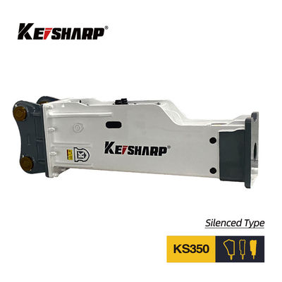 Per scavatori da 35 a 40 tonnellate KS350 Silenziato Tipo Hydraulic Rock Breaker 165mm Chisel