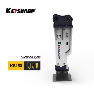 KS150 Silenced Type 100mm Chisel Hydraulic Breaker per escavatori da 10 tonnellate