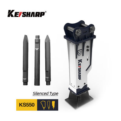 200 mm Chisel Silenced Type Hydraulic Breaker KS550 per la frantumazione del calcestruzzo