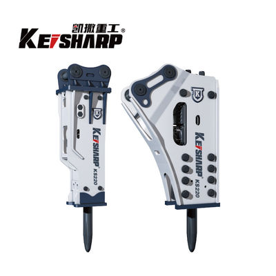 KS220 Silenced / Side / Top Type Hydraulic Breaker Hammer per escavatore