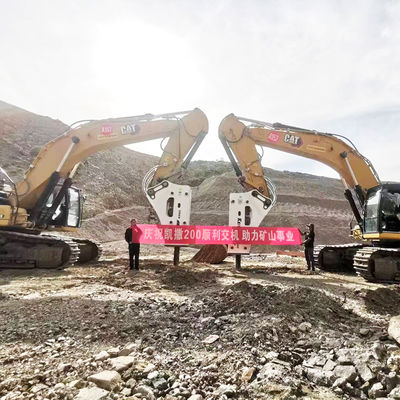 5350 Kg pesante rompicogliera idraulica resistente all'usura Legatura 195 mm rompicogliera a scalpello
