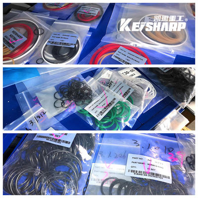 Kit di sigilli per escavatori idraulici PU O Anelli, sigilli idraulici in poliuretano