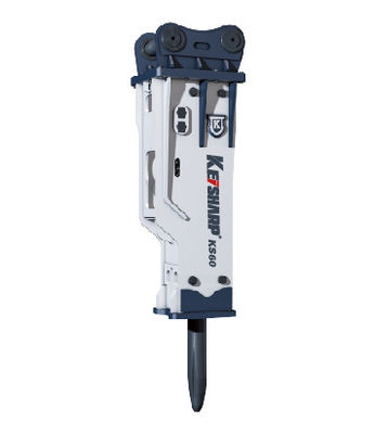 KS60 Silenced Type Hydraulic Excavator Breaker 53 mm di diametro del cisel