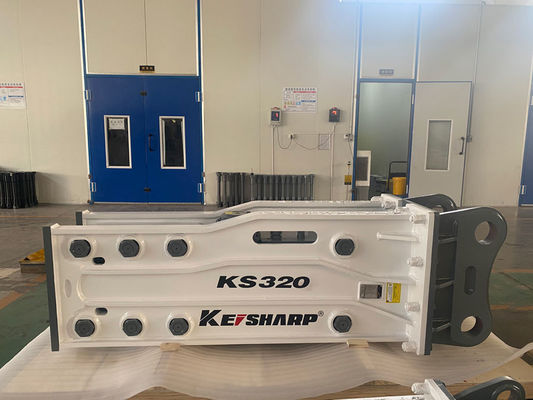 KS320 Top Type 155mm Chisel Excavator Hydraulic Rock Breaker per ferrovie / architettura