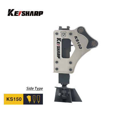 KS150 Tipo laterale rompitore idraulico di 100 mm diametro del cisello 350-700bpm Martello idraulico per escavatore