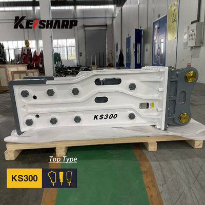 KS300 Escavatore Hydraulic Rock Breaker Machine Tipo superiore di 150 mm di diametro del cisel
