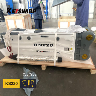 KS220 Top Type Rock Hydraulic Breaker Machine 140 mm di diametro del cisel