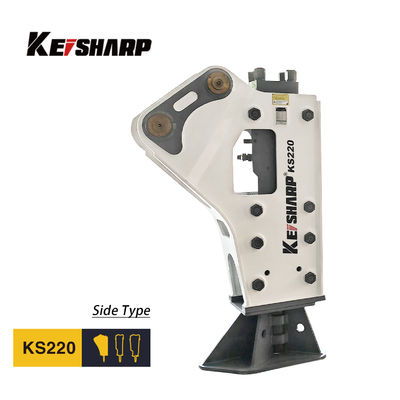 KS220 Tipo laterale di rompitore idraulico 140 mm diametro del tondo 400-550 bpm per escavatore da 20 a 27 tonnellate