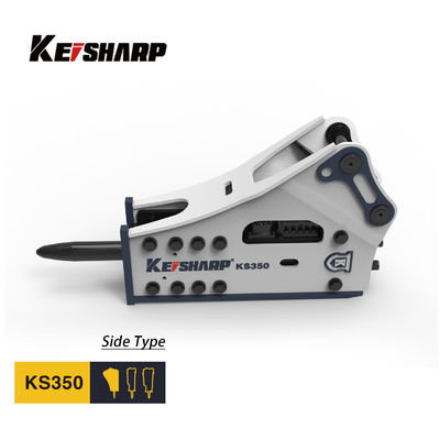 KS350 tipo laterale rompitore idraulico 165 mm scalpello 150-300bpm escavatore rompitore di roccia